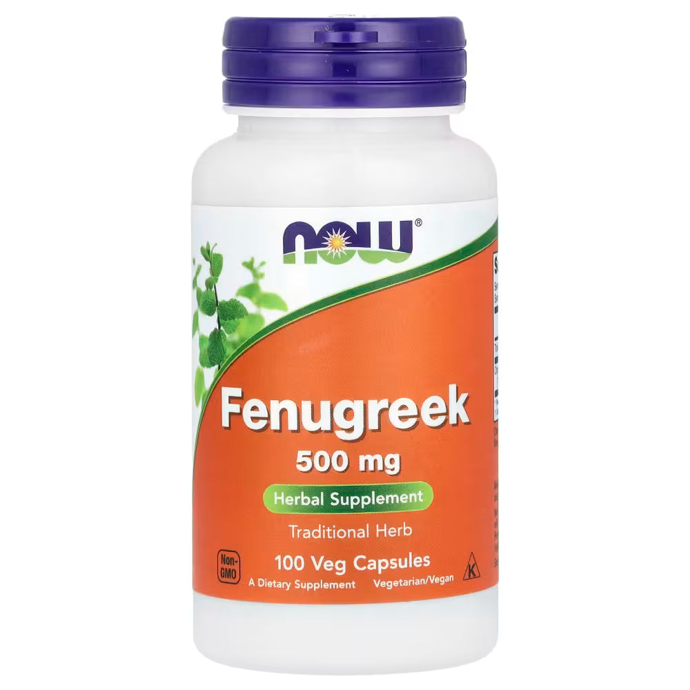 NOW Suplemento herbario(fenugreek), 100 cápsulas vegetales