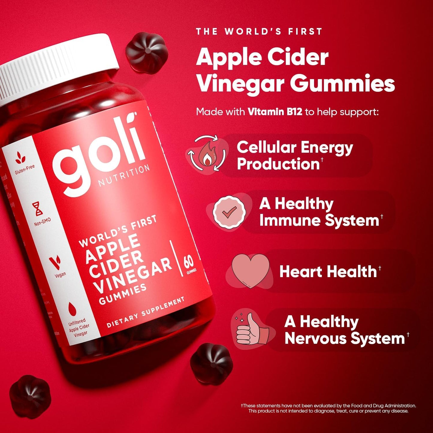 Goli Vitaminas en gomitas de vinagre de sidra de manzana