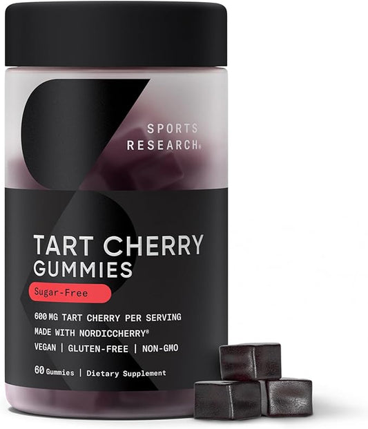 Sports Research® Suplementos de gomitas de cereza Tart