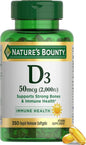 Nature's Bounty Vitamina D3 - 350 cápsulas blandas