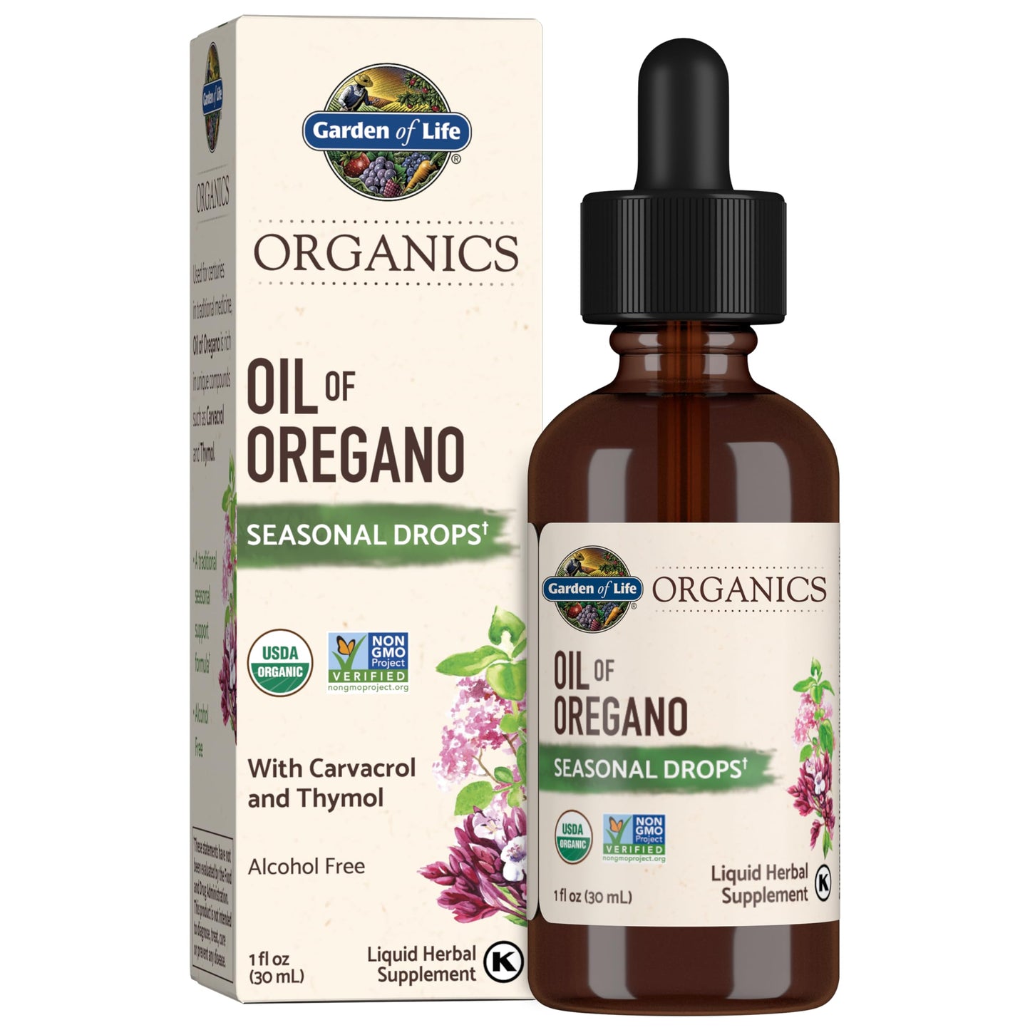 Garden of Life mykind Organics - Aceite de orégano estacional