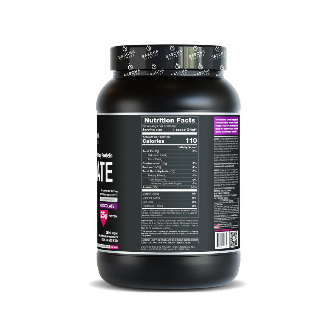 HYDROLYZED Whey Protein ISOLATE CHOCOLATE